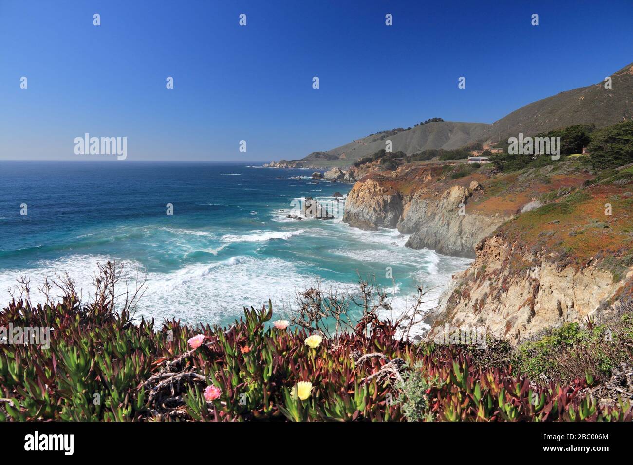 California landscape. Pacific coast at Big Sur region Stock Photo - Alamy