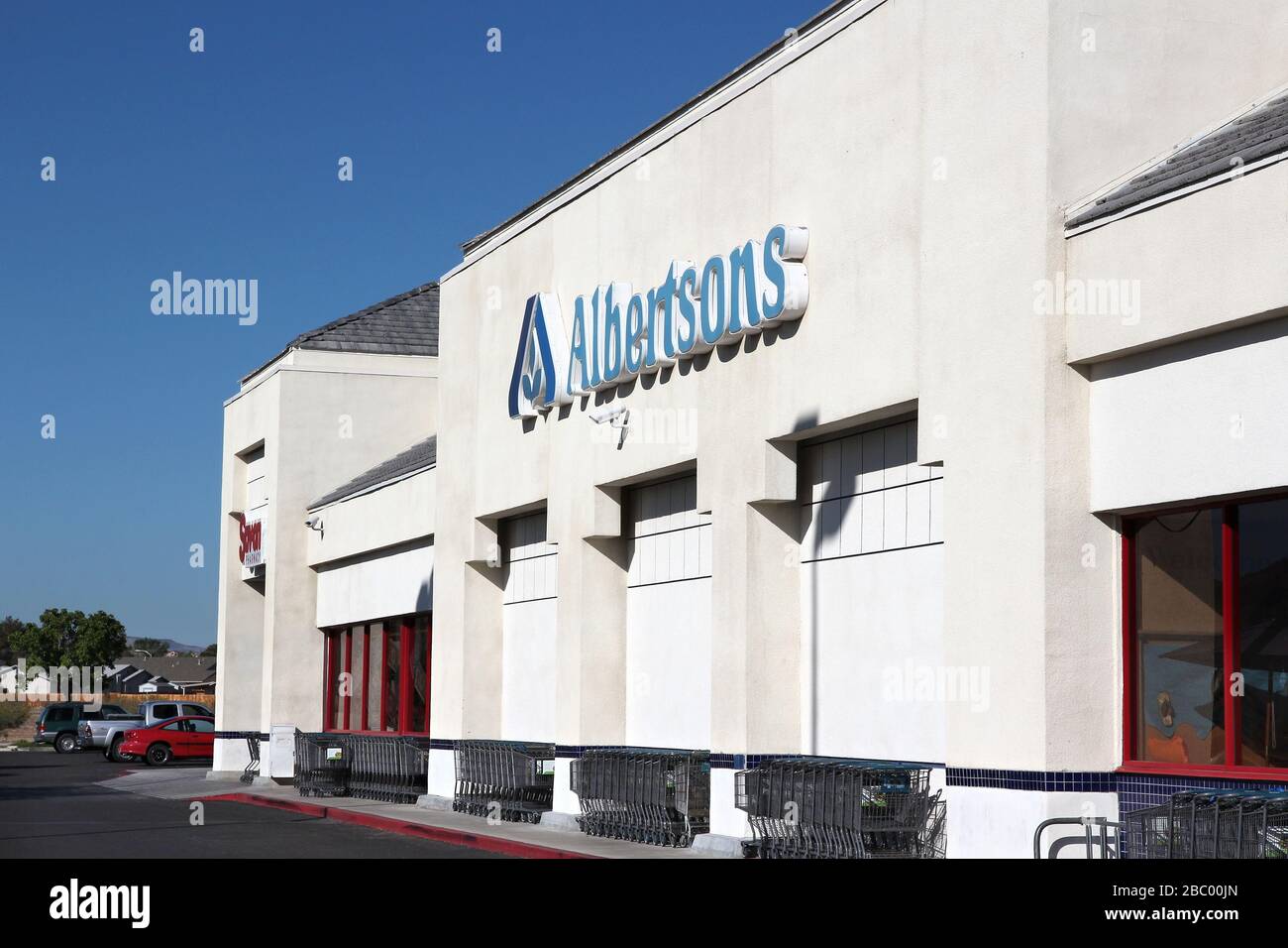 RIDGECREST, USA APRIL 13, 2014 Albertsons store in Ridgecrest