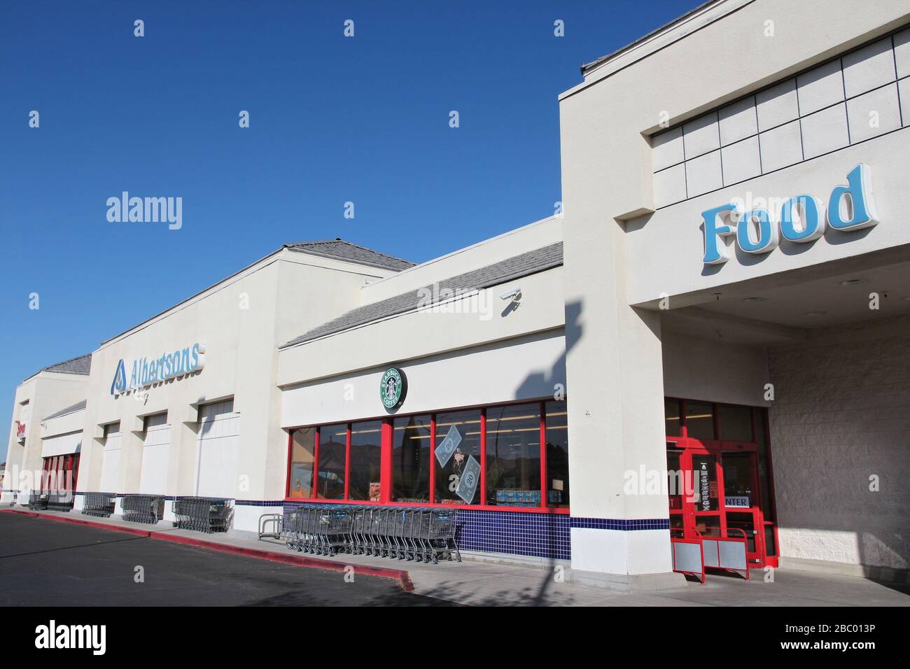RIDGECREST, USA APRIL 13, 2014 Albertsons store in Ridgecrest
