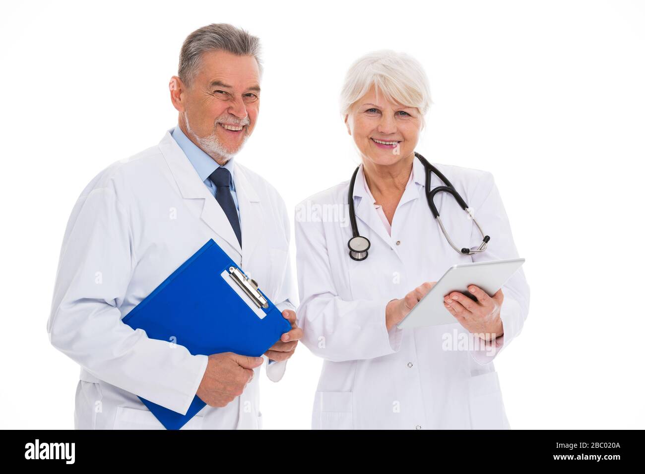 Male and female doctors Stock Photo