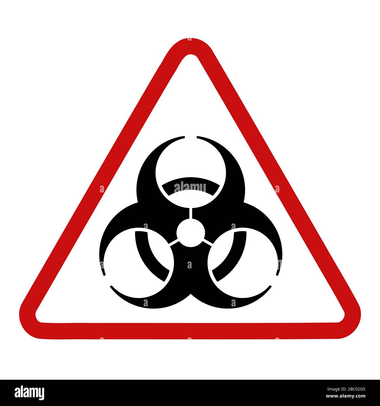 Biohazard vector symbol. Biological hazard warning sign Stock Vector