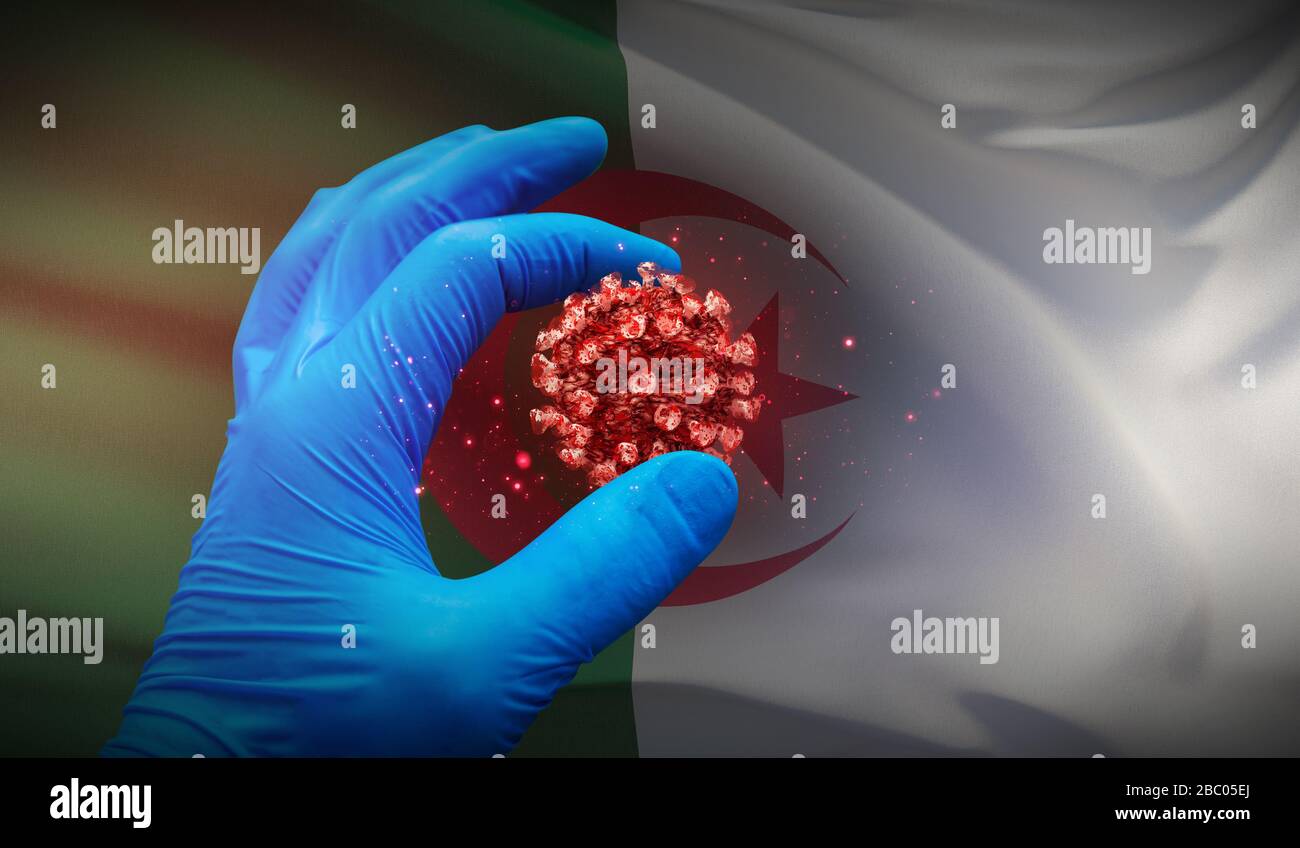 Medical Concept with background flag of Algeria Stock Photo - Alamy