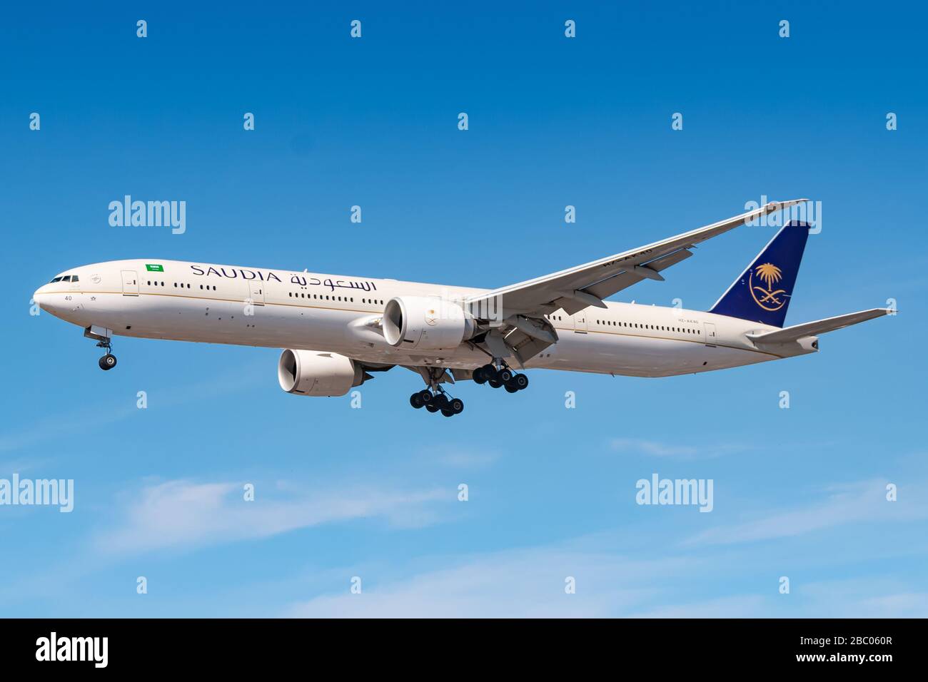 Saudi arabian airlines boeing 777 300er hi-res stock