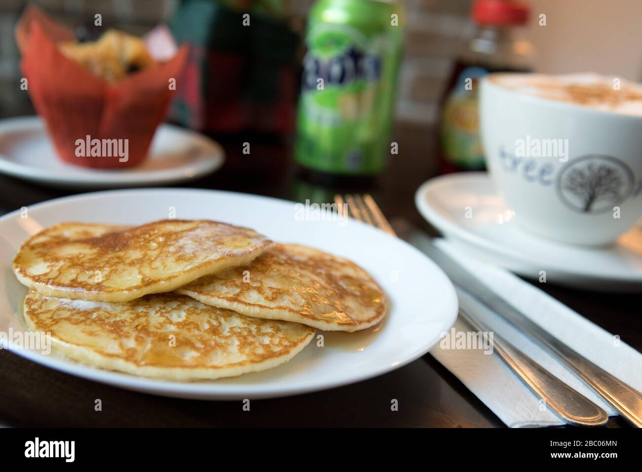 Pancakes at the restaurant 'Treemans' in Munich. [automated translation] Stock Photo