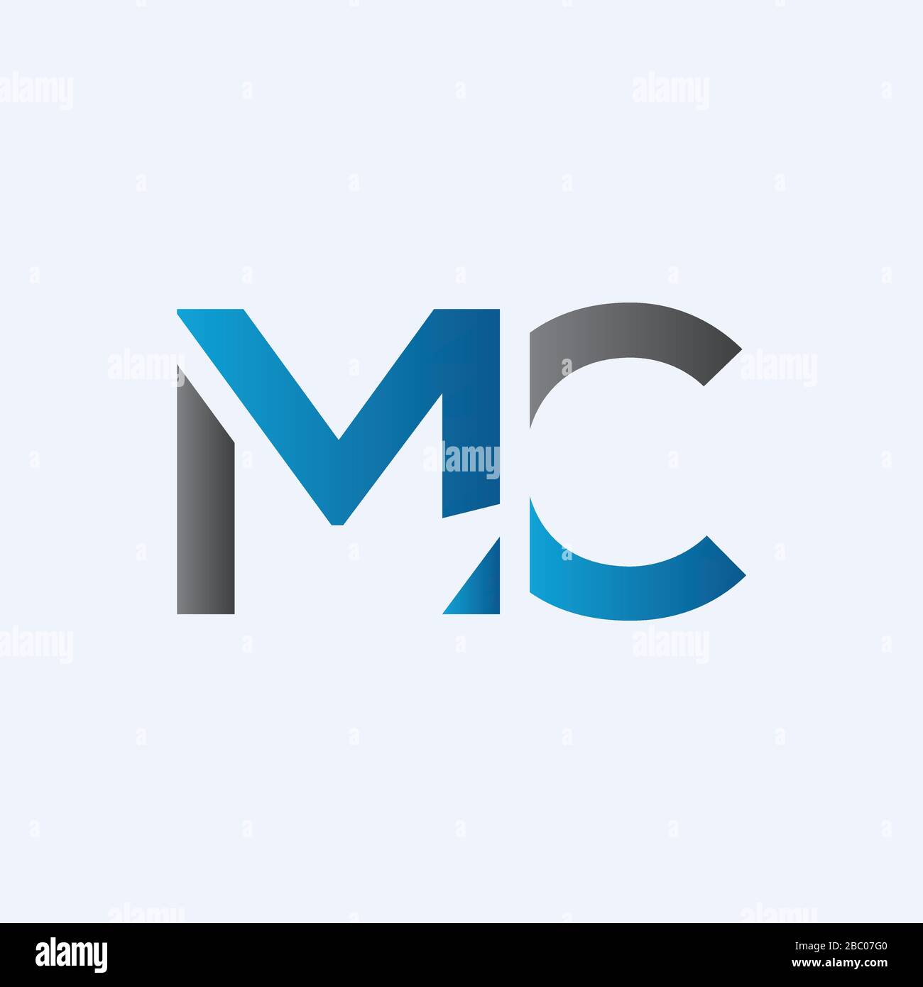 MCG Letter Initial Logo Design Vector Illustration Royalty Free