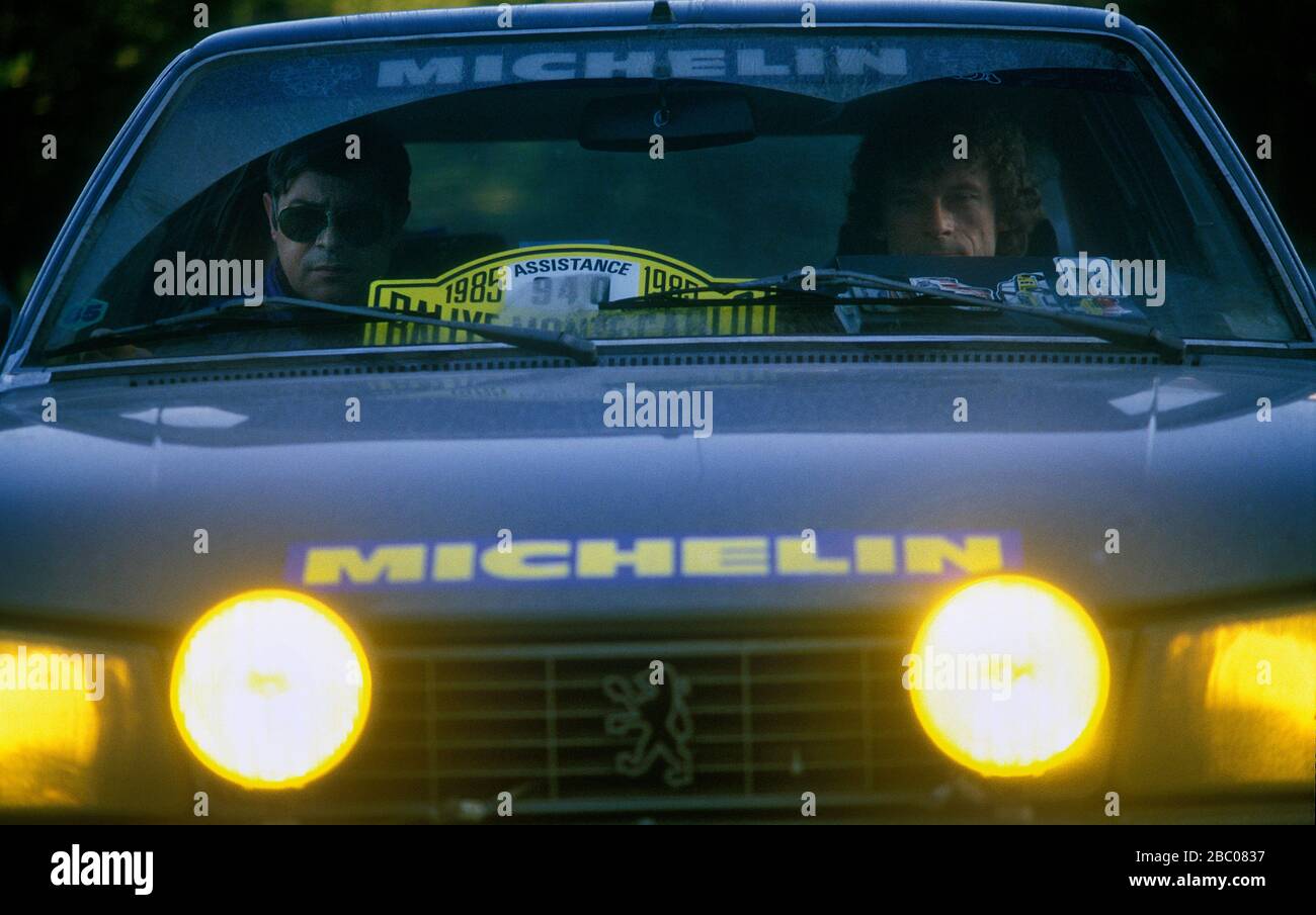 1985 Monte Carlo Rally Stock Photo