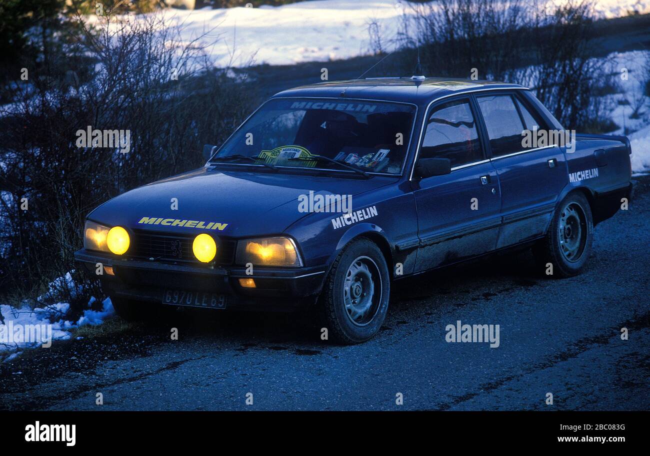 1985 Monte Carlo Rally Stock Photo