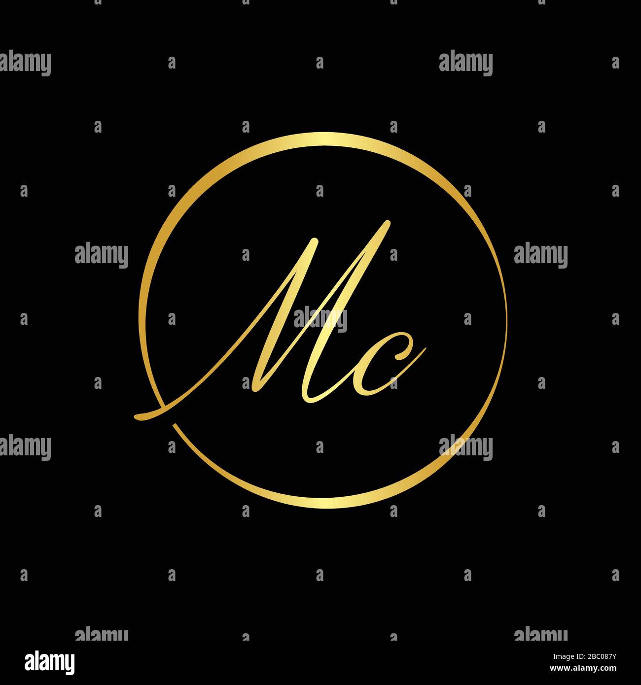 Initial MC letter Logo vector Template. Abstract Letter MC logo Design ...
