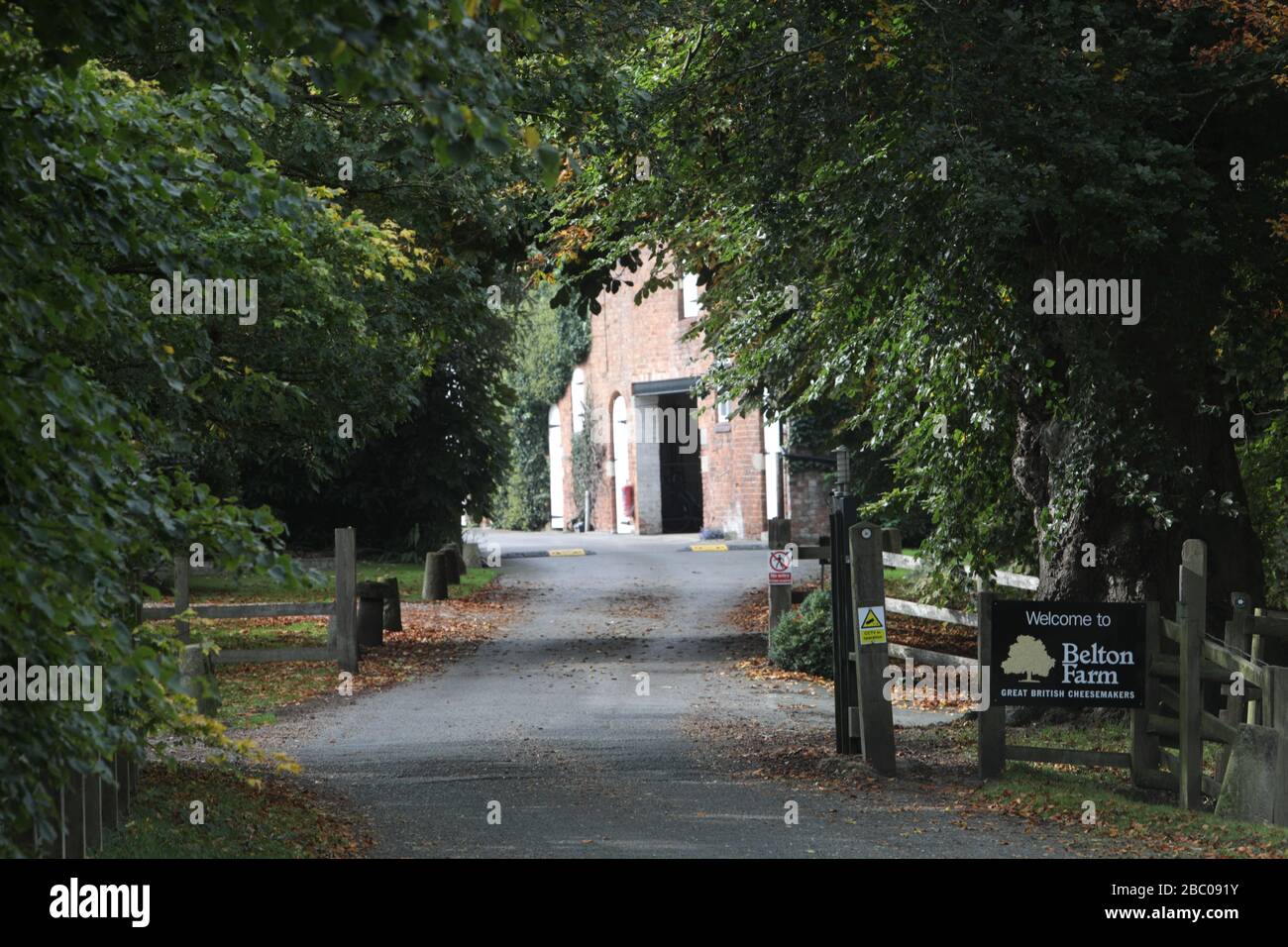 Belton Farm cheese makers of Red Leicester Stock Photo Alamy