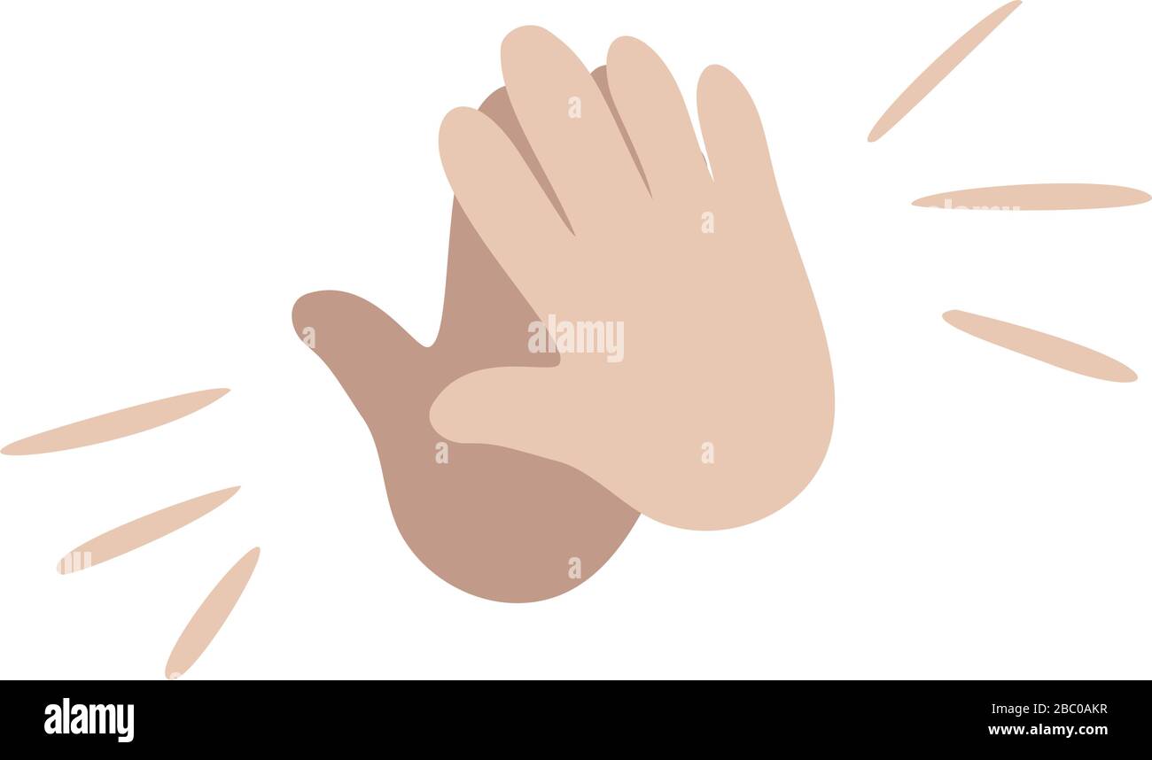 Clapping Hands Emoji Icon Applause Gesture Logo Congratulation Isolated Vector Illustration Stock Vector Image Art Alamy