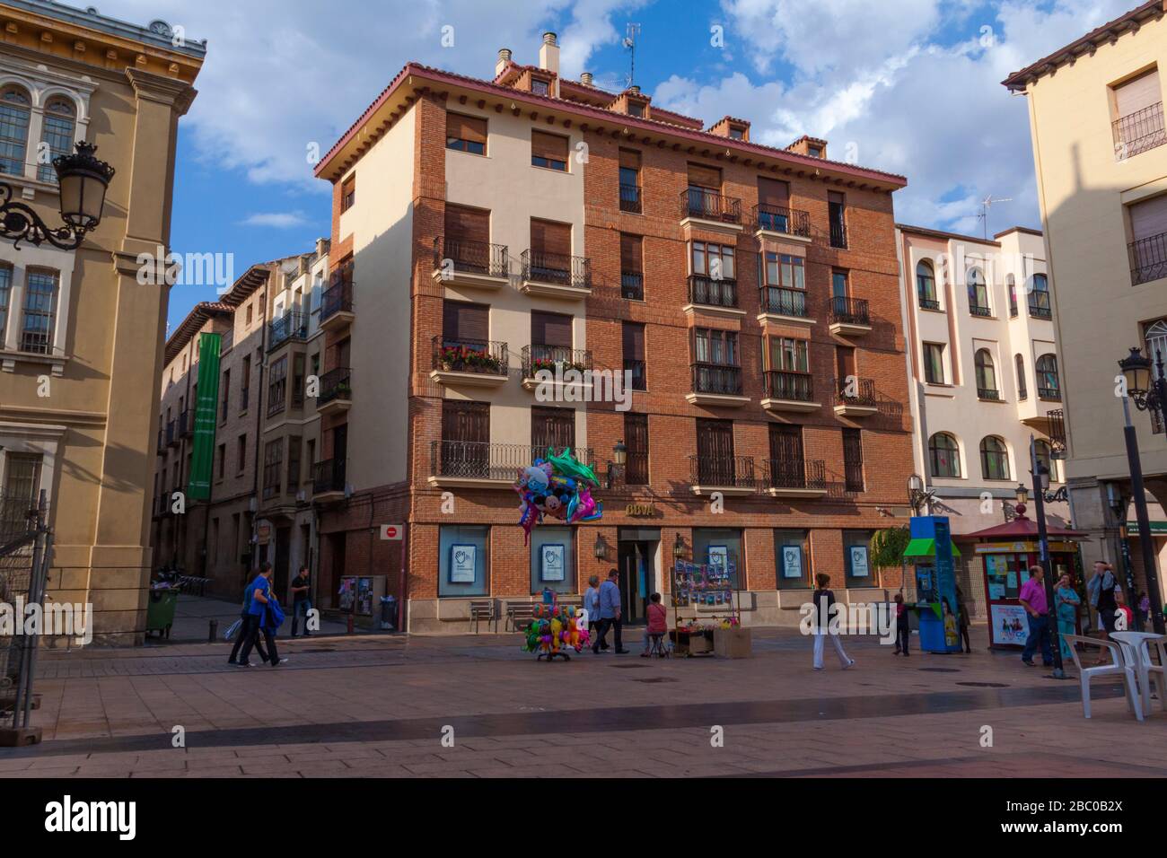 Plaza de San Agustín y Calle de la Merced Stock Photo