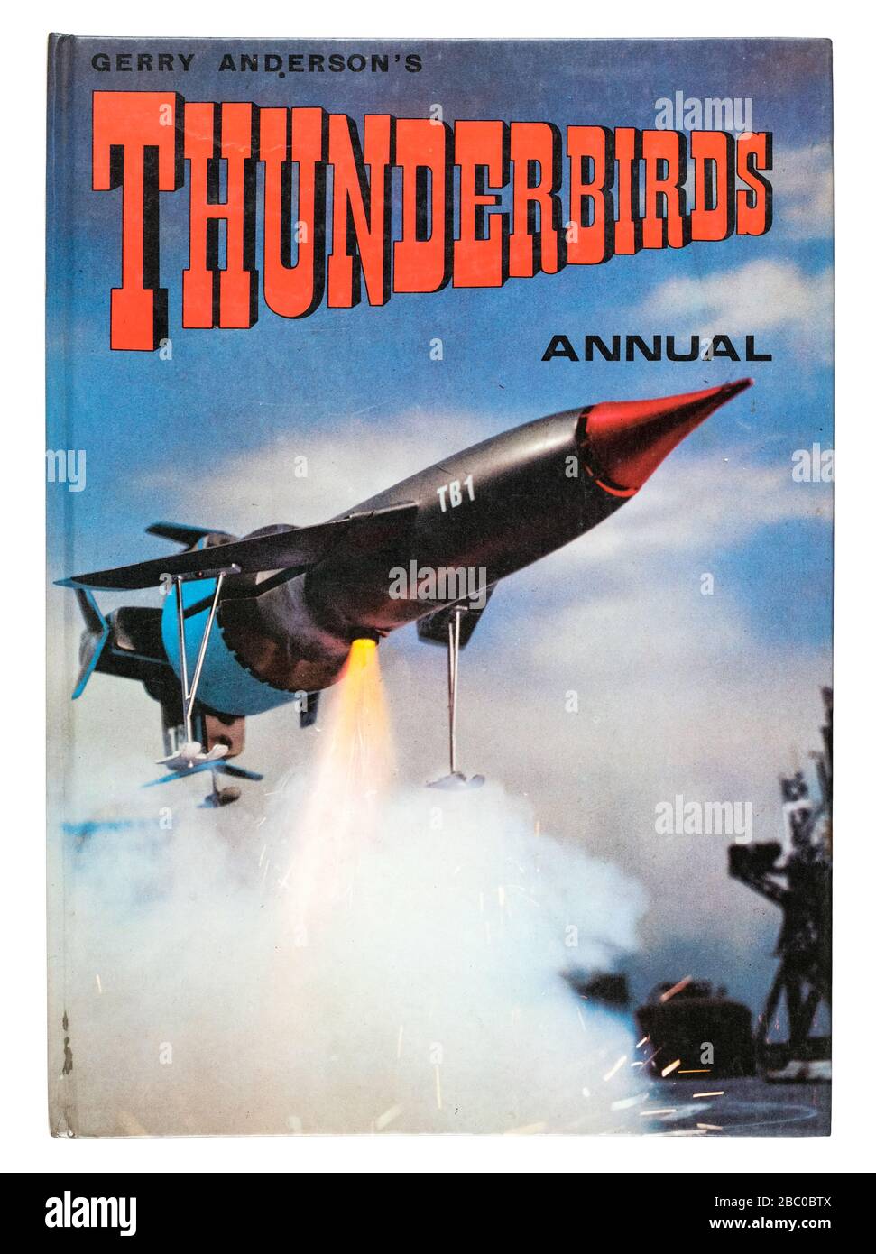 Thunderbirds Annual (1967), based on the popular British TV series Stock Photo