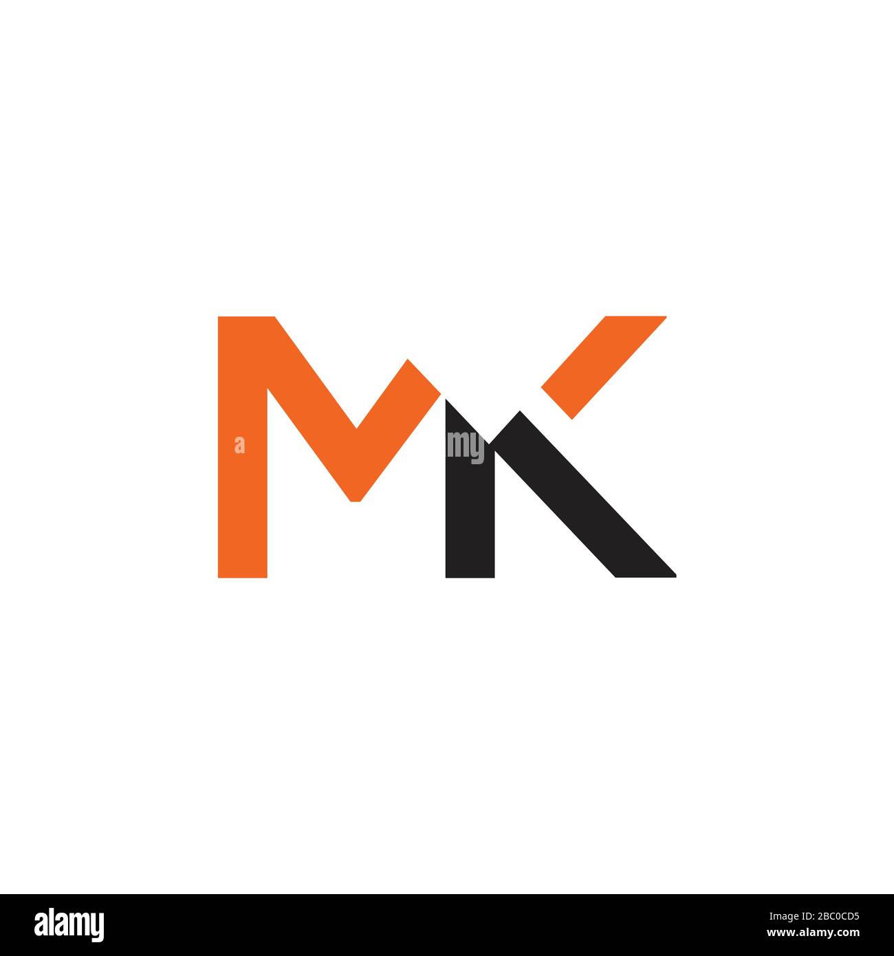 Initial MK letter Logo vector Template. Abstract Letter MK logo Design ...
