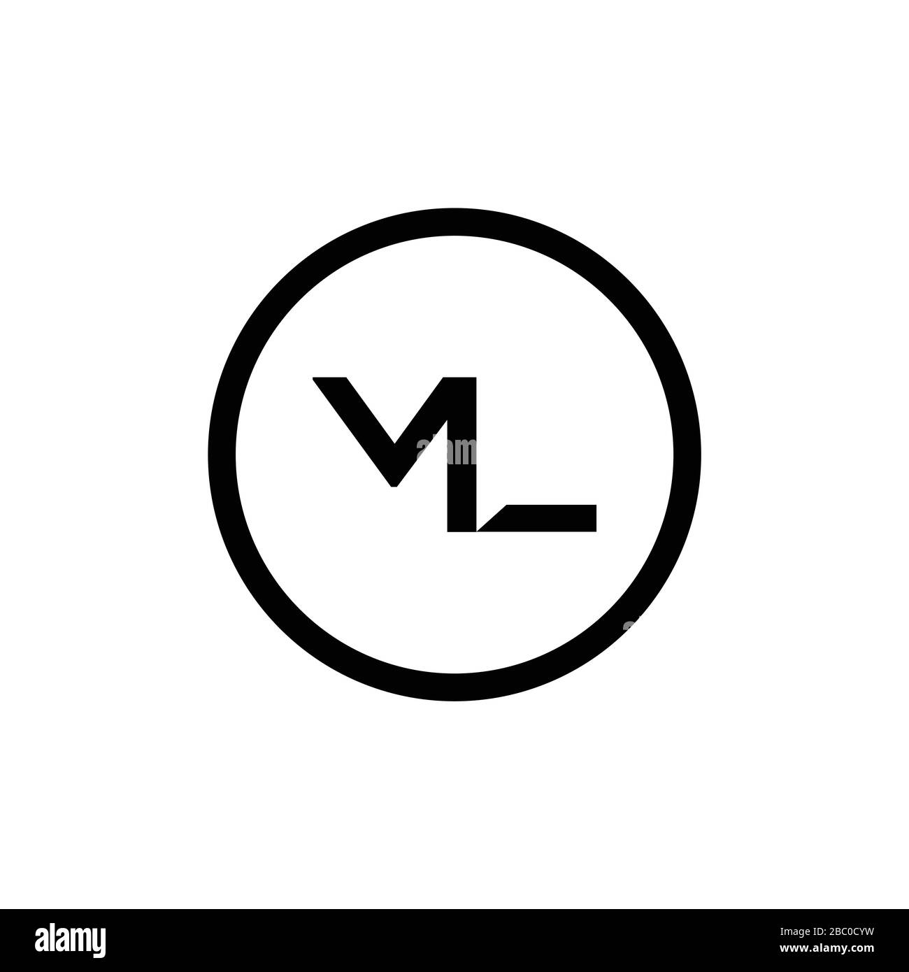 Initial Ml Letter Logo Vector Template Abstract Letter Ml Logo Design Minimalist Linked Letter Trendy Business Logo Design Vector Template Stock Vector Image Art Alamy