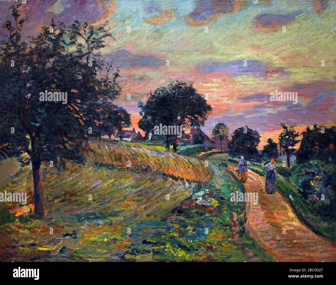 Road at Damiette 1885 by Guillaumin Armand 1841-1927 French, France, Stock Photo