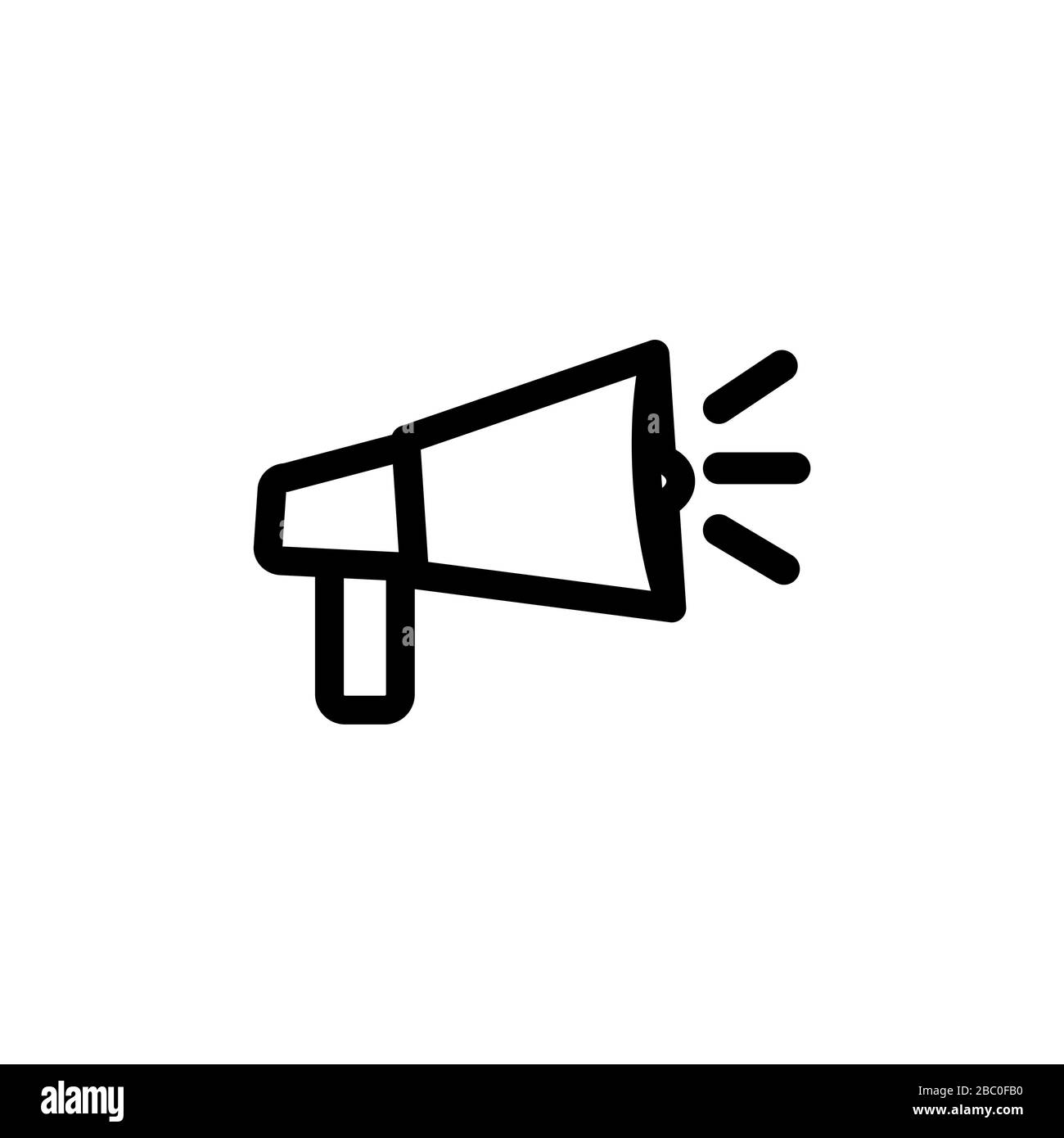 Speaker icon black outline Black and White Stock Photos & Images - Alamy