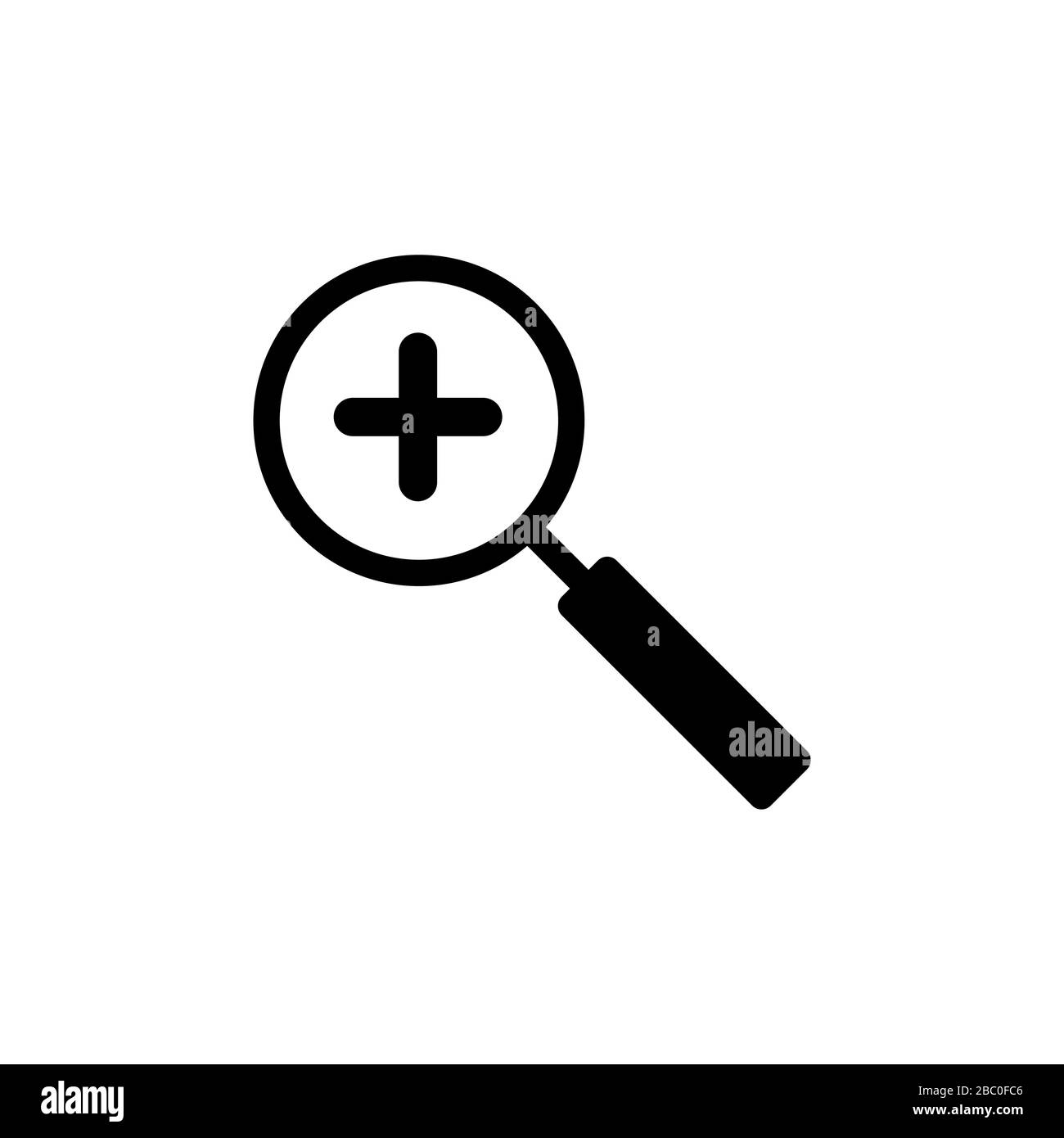 Transparent vector magnifying glass Black and White Stock Photos ...