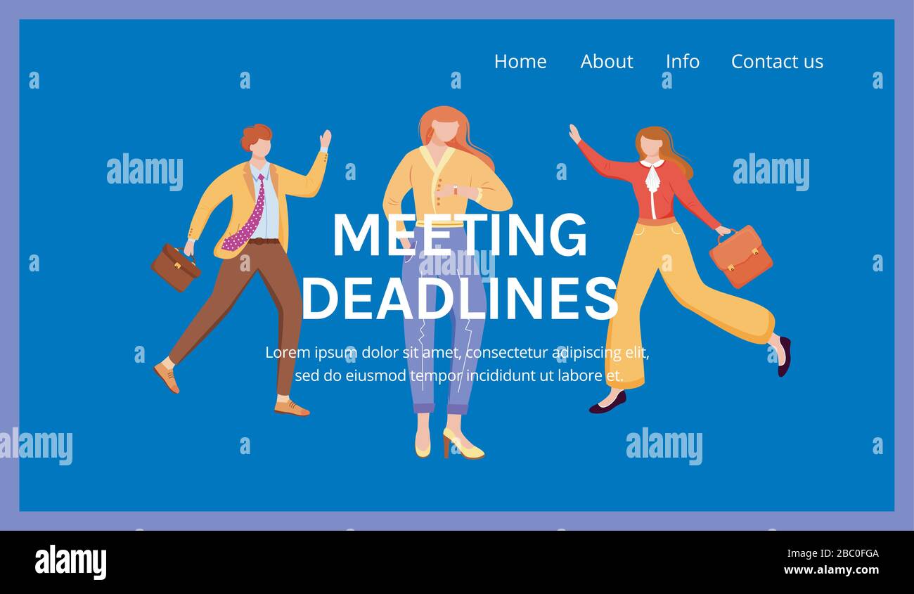 Corporate landing page vector template Stock Vector Image & Art - Alamy