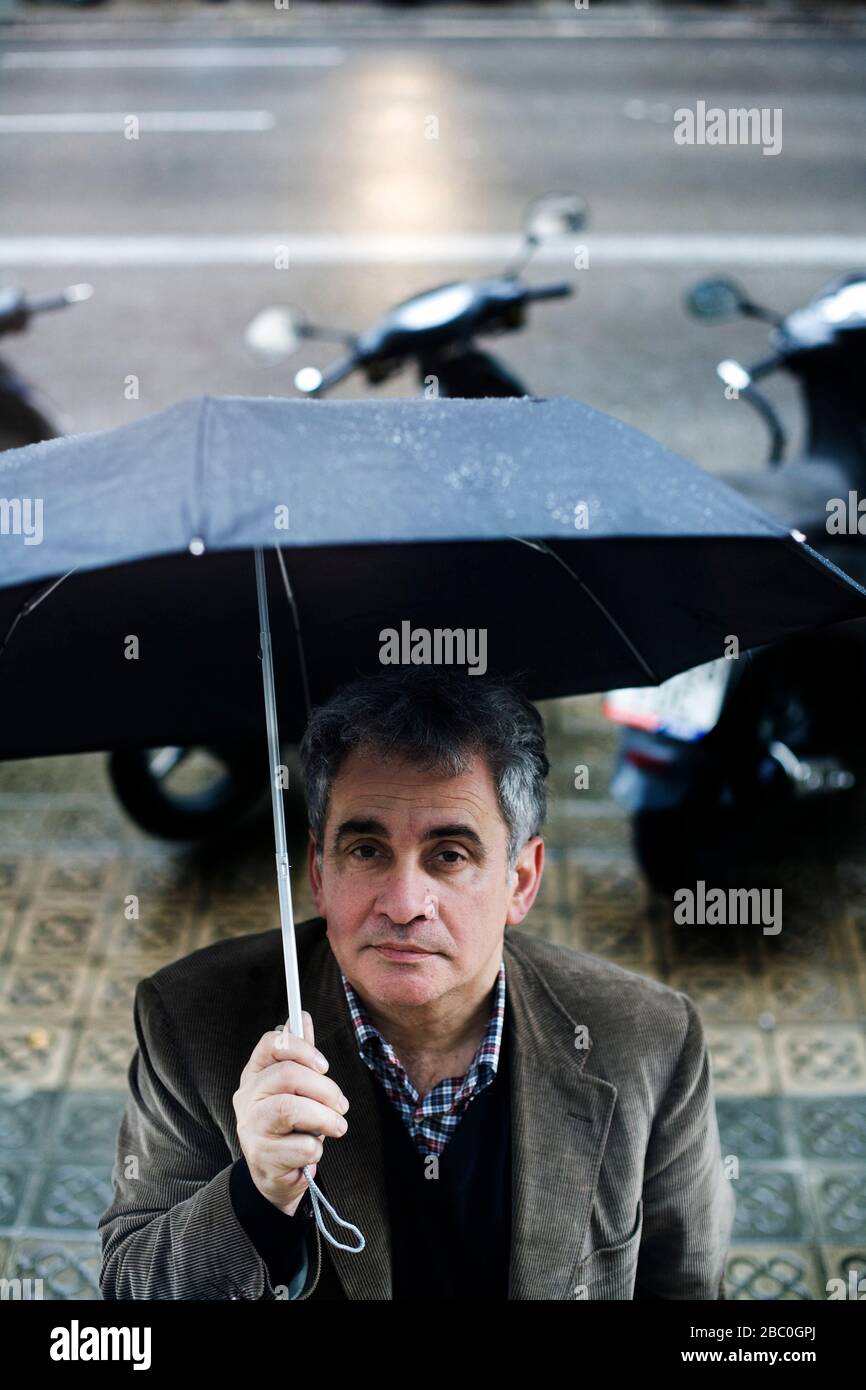 Bernardo Atxaga, basque writer. Stock Photo