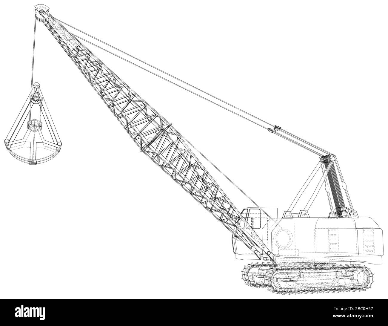 Walking Dragline, Mobile excavating machine used in opencut mining