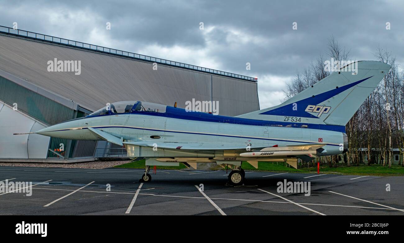 British Aerospace EAP, ZF534 at RAF Cosford Museum Stock Photo