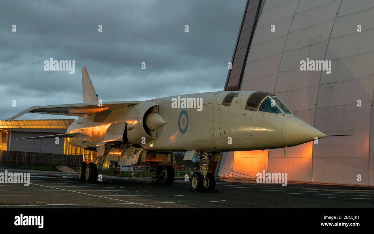 Tactical Strike and Reconnaissance 2 aircraft (TSR2) at RAF Cosford Museum Stock Photo
