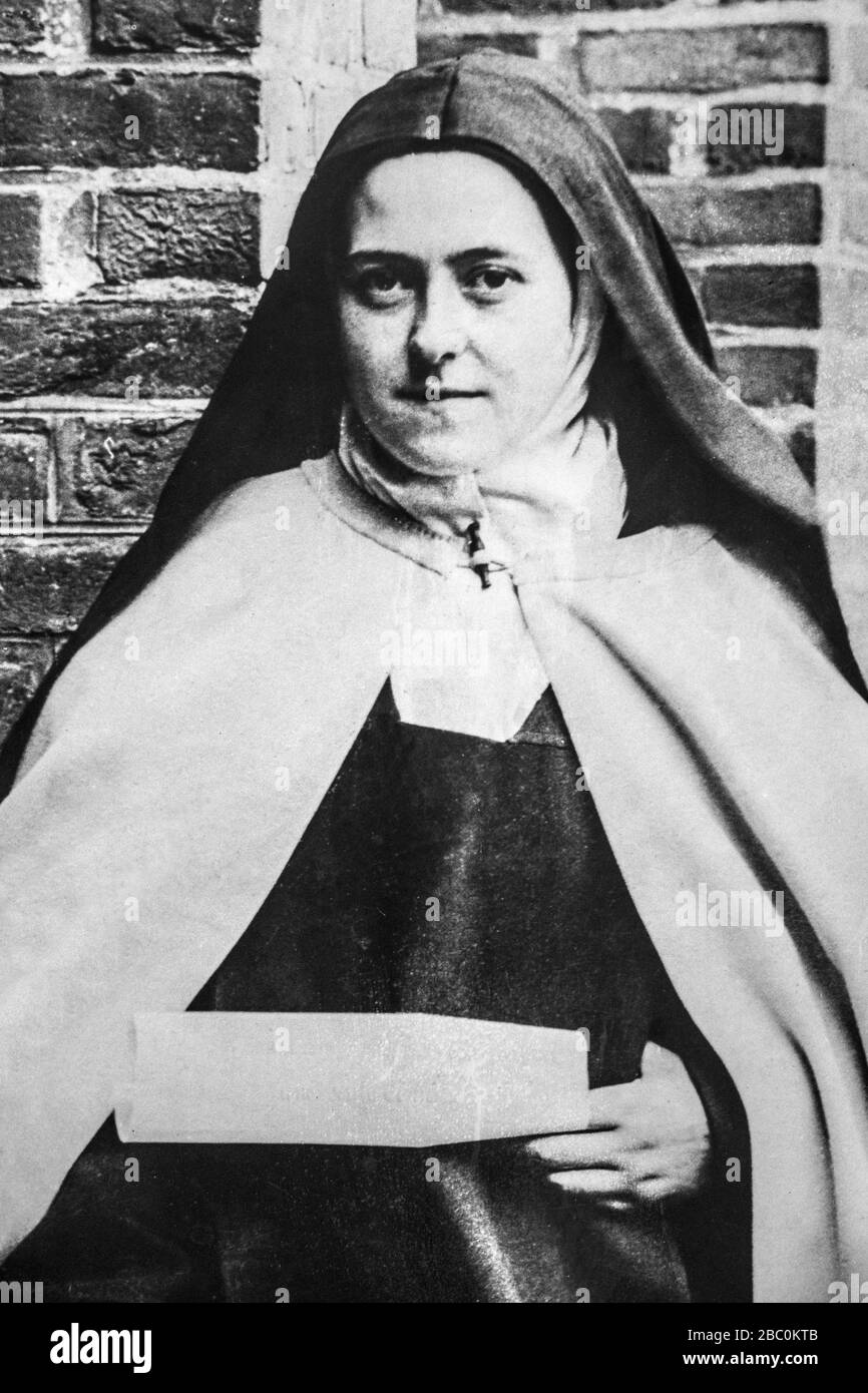 Sainte therese of lisieux Black and White Stock Photos & Images - Alamy