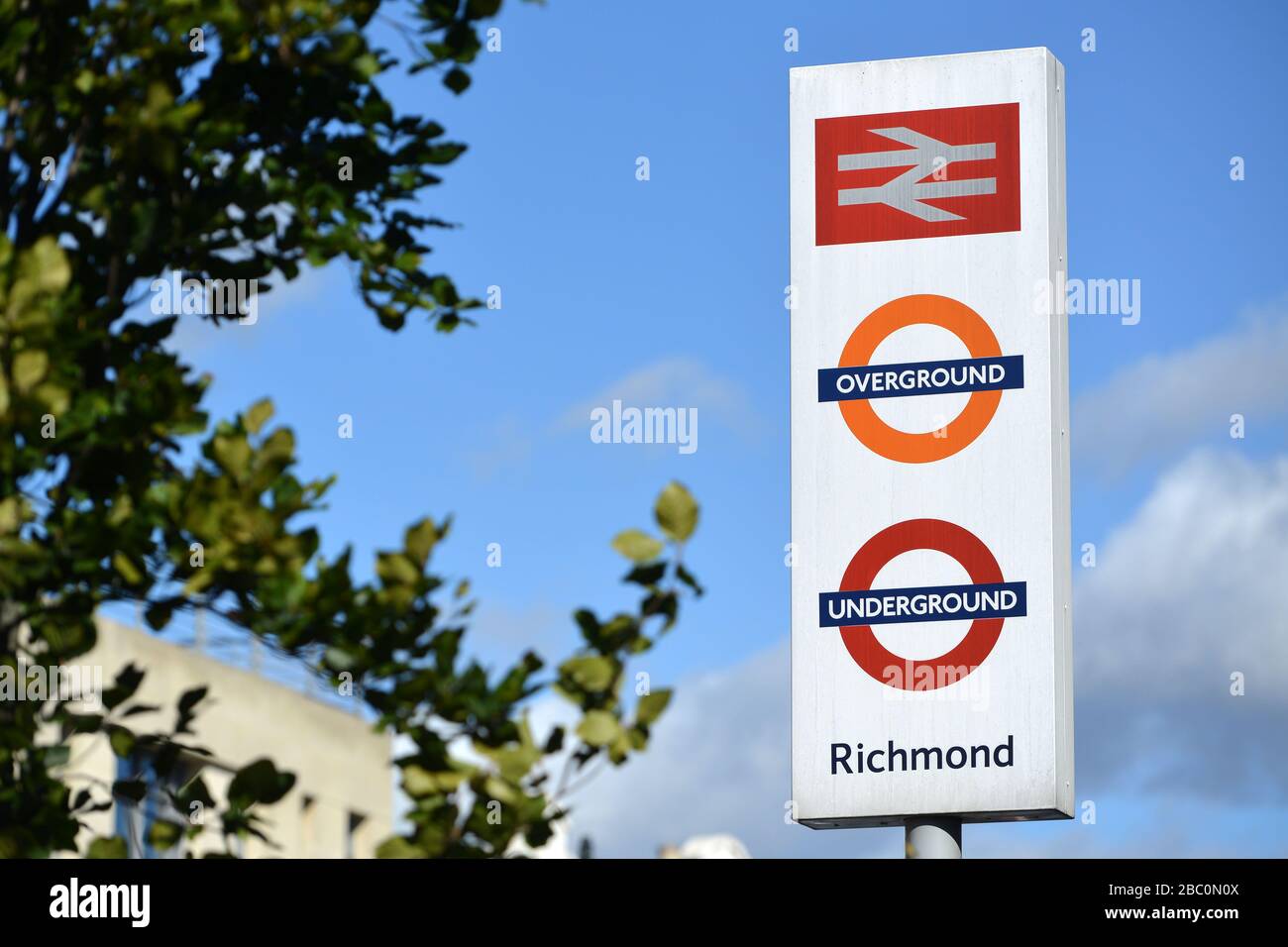 Richmond train and tube station, London, UK Stock Photo Alamy