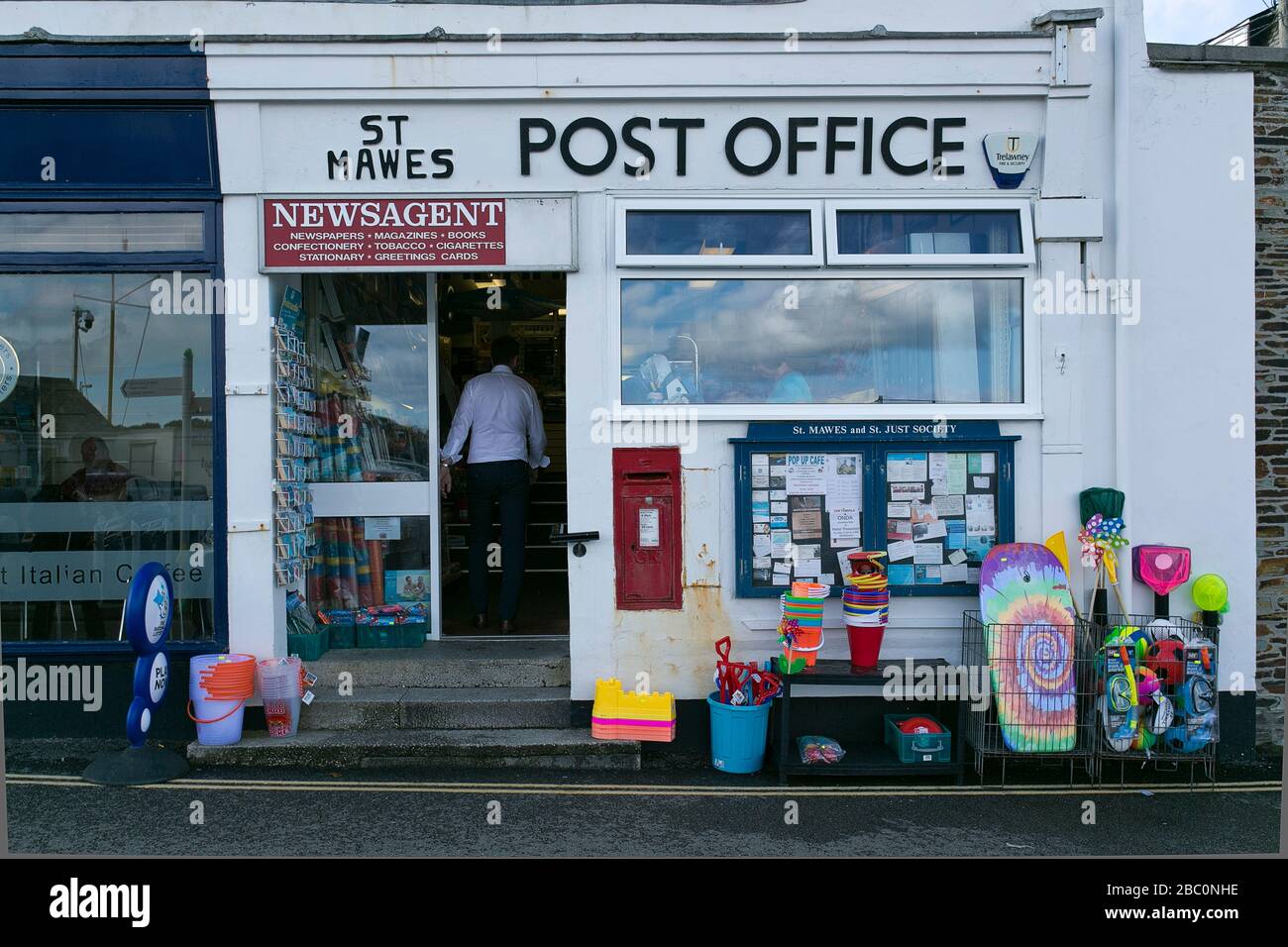 St. Mawes Post Office Stock Photo