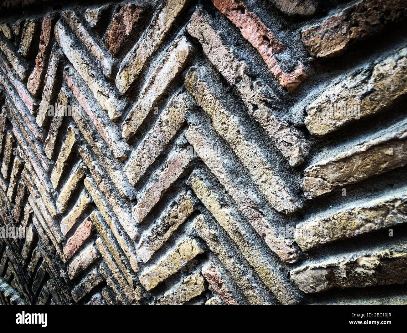 abstract wall close up view - stone, bricks, wood architecture of the ...