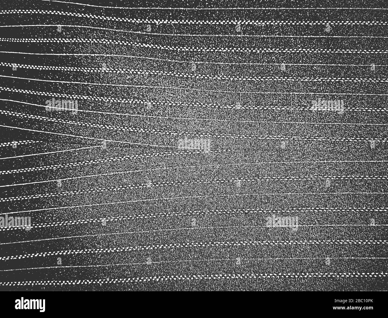 Distress grunge vector textures of fabric. Black and white background ...