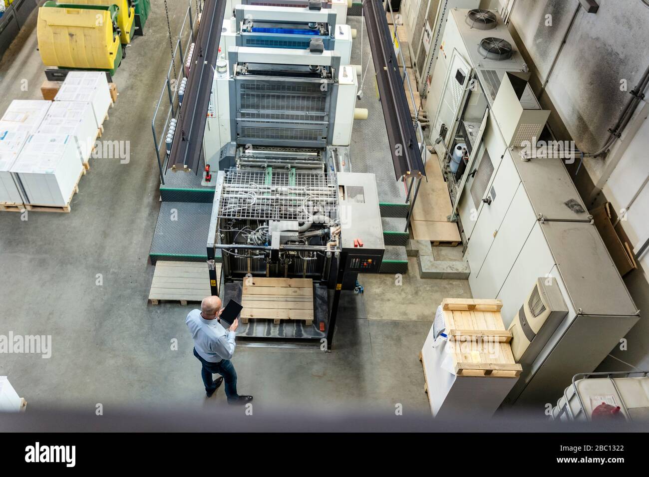 Factory floor birds eye view hi-res stock photography and images - Alamy