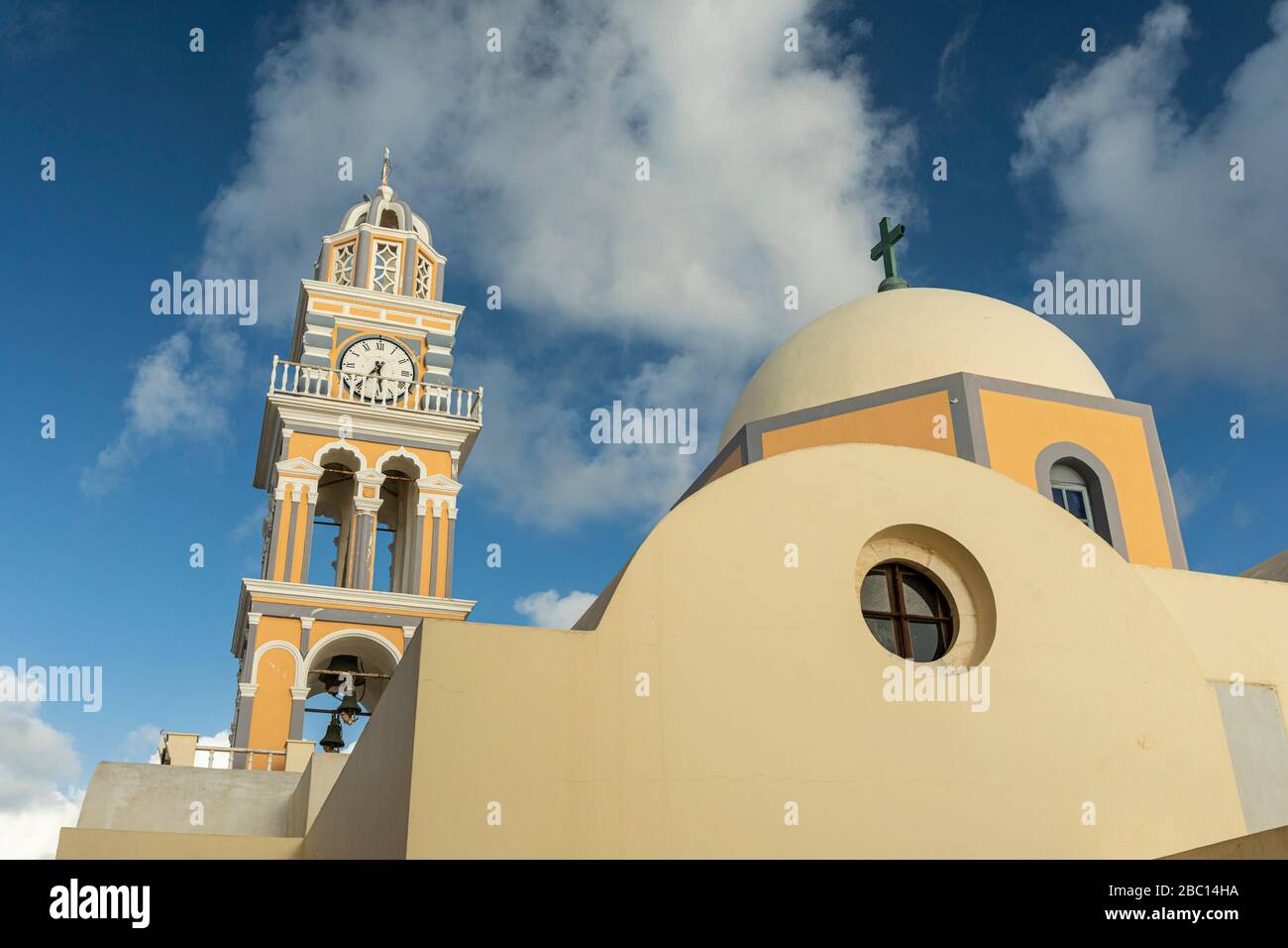 Cathedral of St John the Baptist in Fira, Santorini, Greece Stock Photo ...