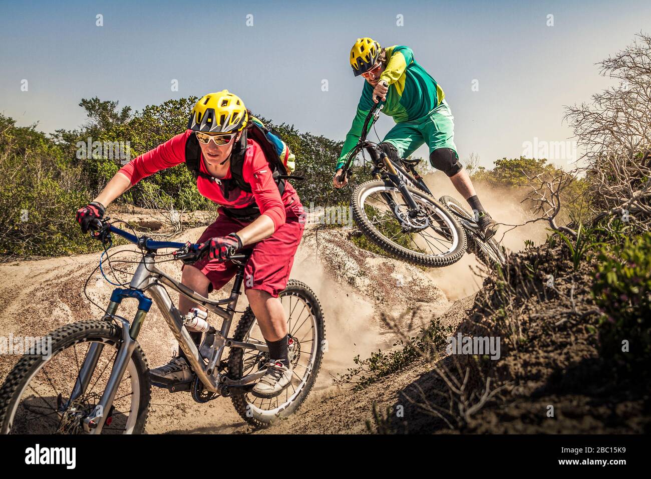 Fort Ord Mountain Biking Trail Map Man Mountain Biking Dust High Resolution Stock Photography And Images -  Alamy