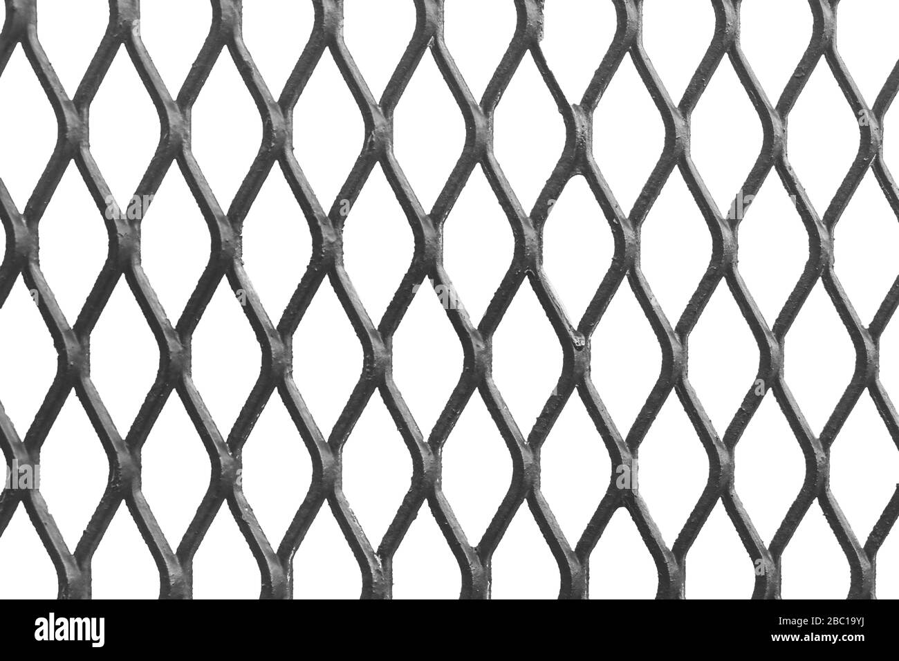 Grating Iron pattern with white background Stock Photo - Alamy