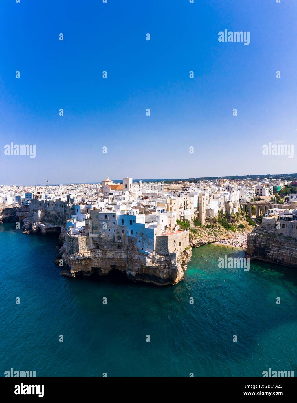 Polignano a mare birds eye hi-res stock photography and images - Alamy