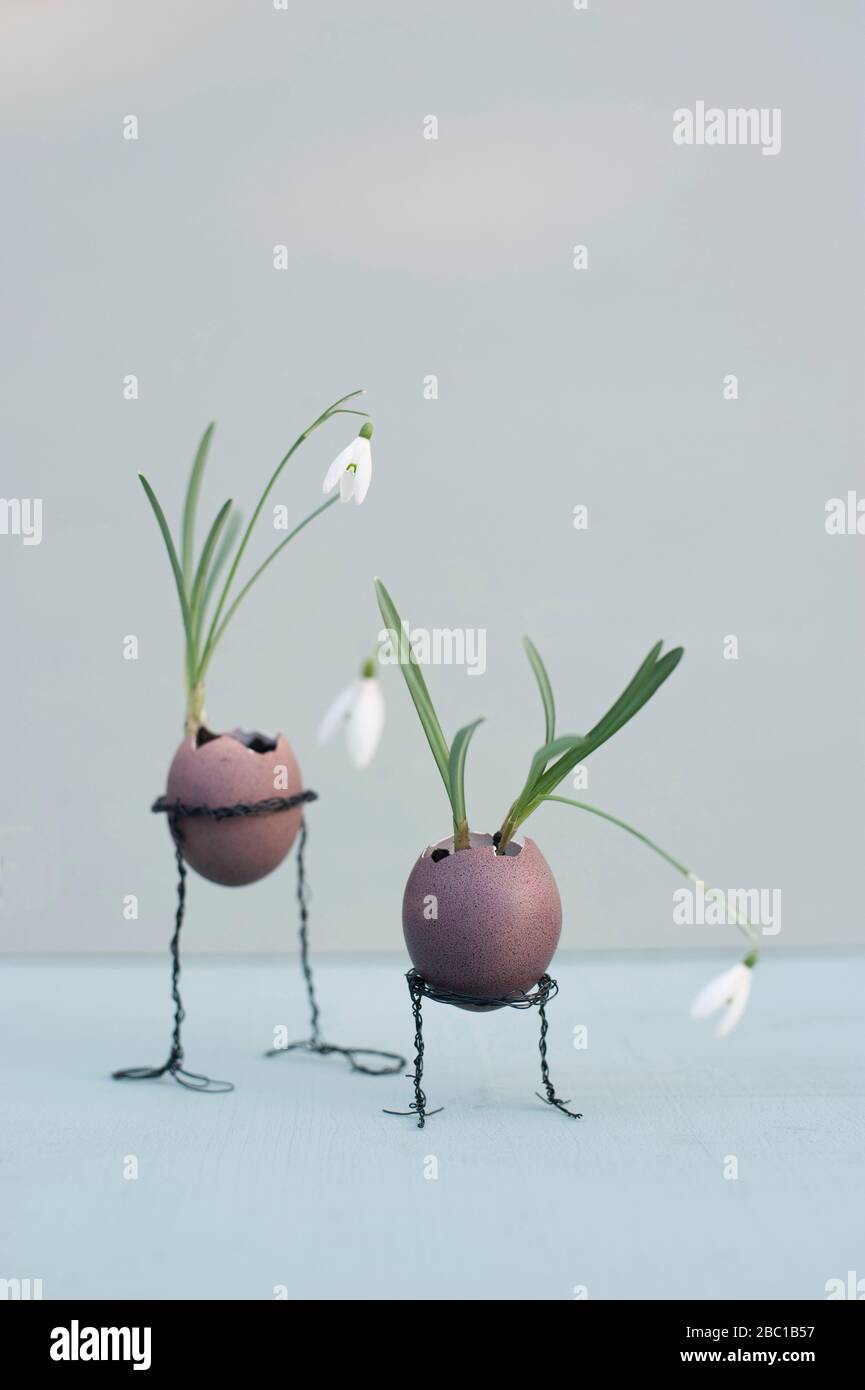 Germany, Studio shot of handmade Easter decorations Stock Photo
