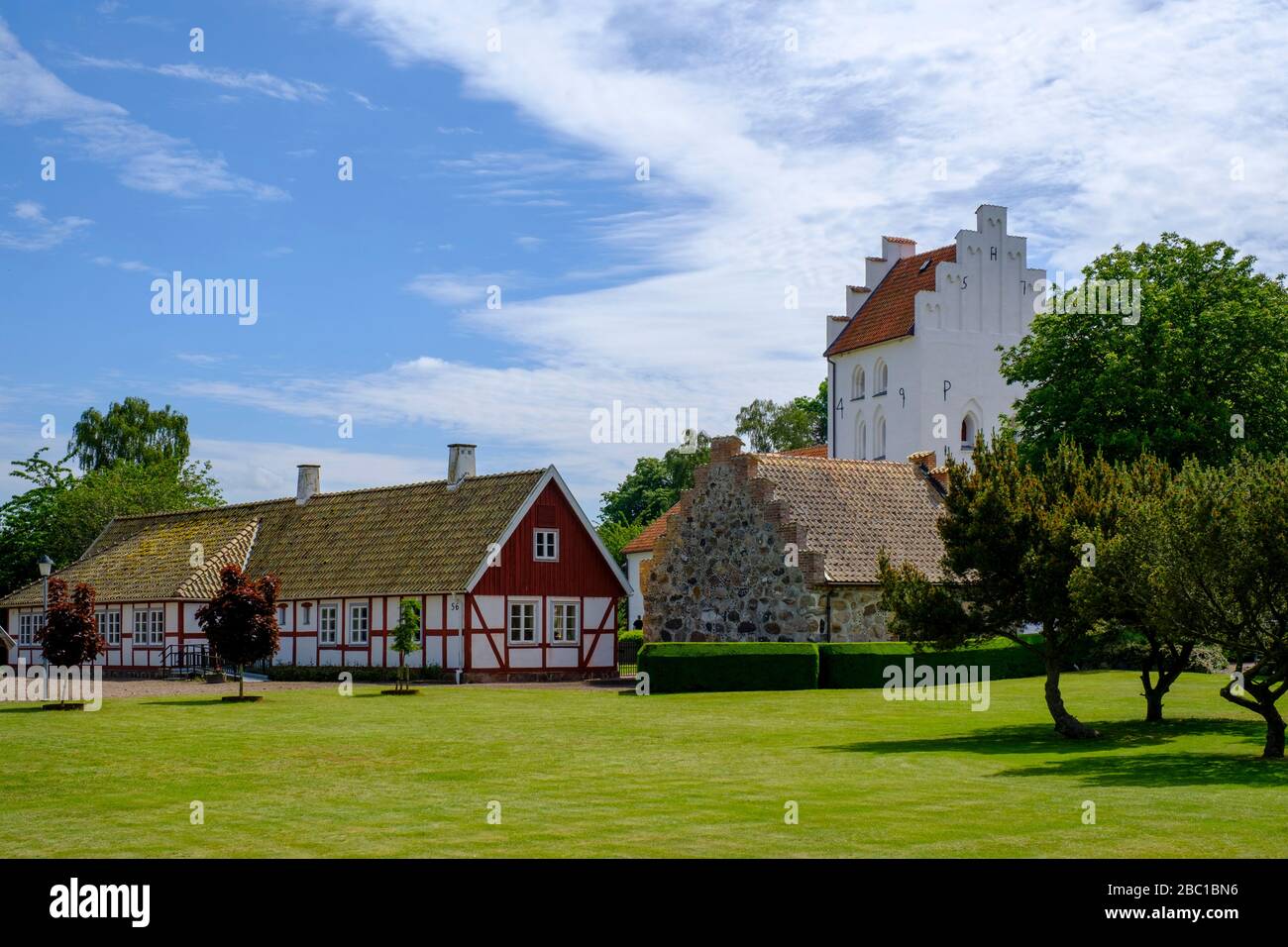 Farhult Kirche, Farhultsvägen, Höganäs Skane, Skåne län, Südschweden, Schweden, Stock Photo