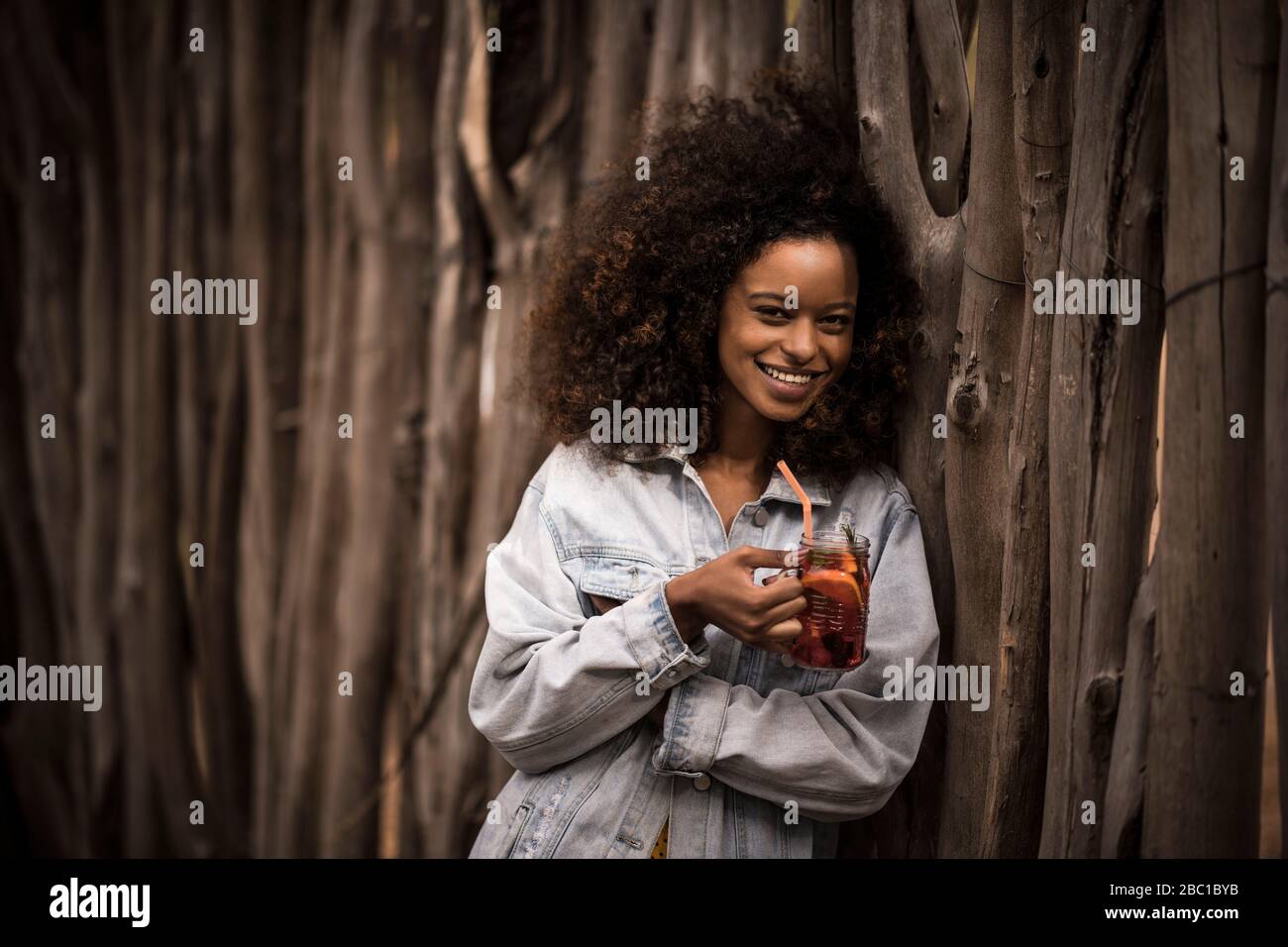 Beautiful woman drinking ice drink hi-res stock photography and images -  Alamy