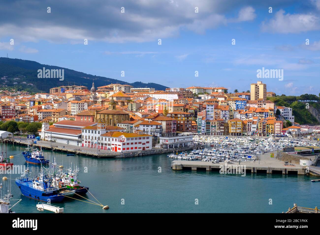 Hafen, Bermeo, Golf von Biskaya,  Baskenland, Provinz Bizkaia, Provinz Biskaya, Nordspanien,  Spanien, Stock Photo