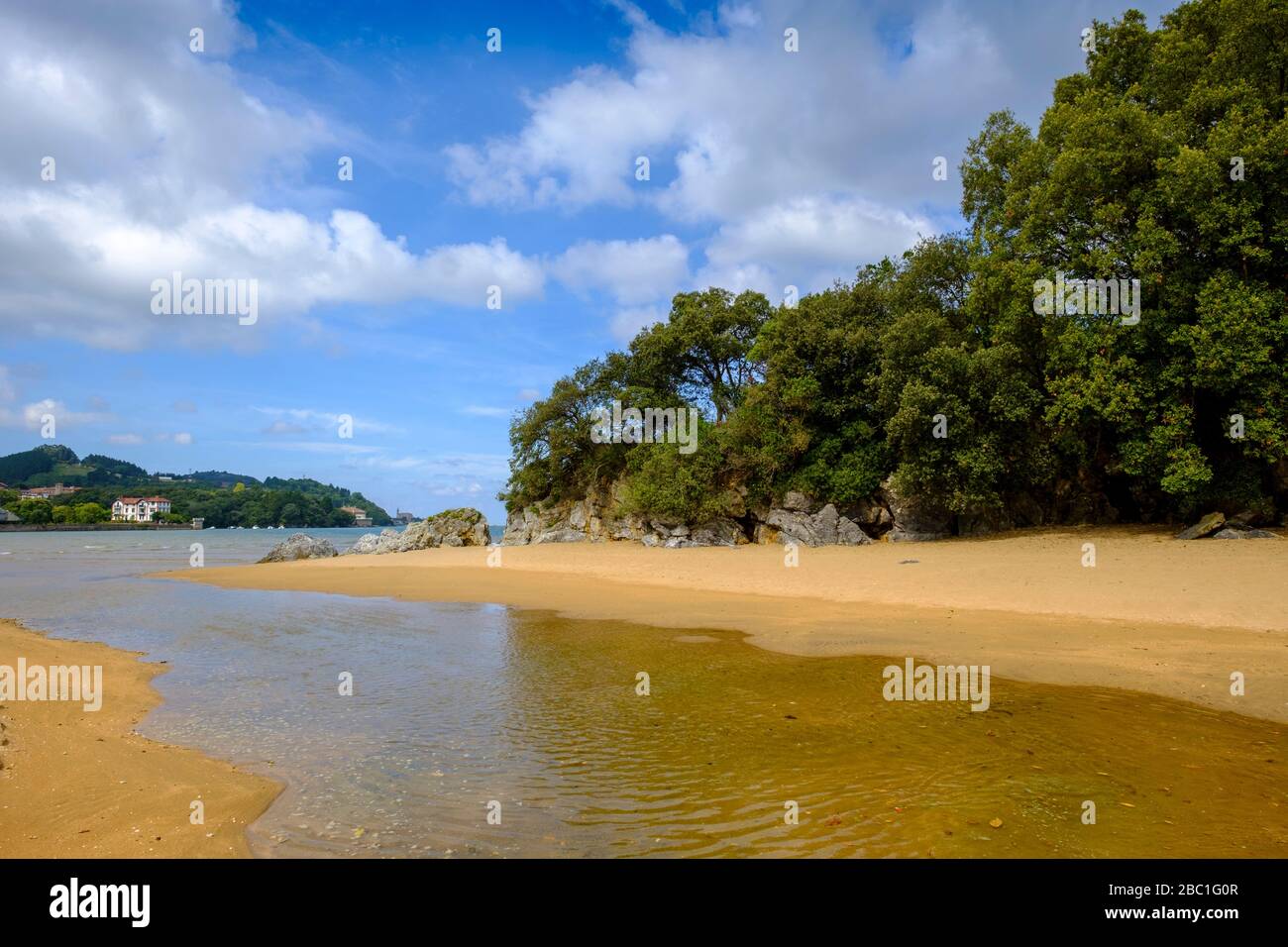 Playa San Antonio, Meeresarm von Urdaibai, Mundakako, Biosphärenreservat Urdaibai, bei Gernika, Baskenland, Provinz Bizkaia, Provinz Biskaya, Nordspan Stock Photo