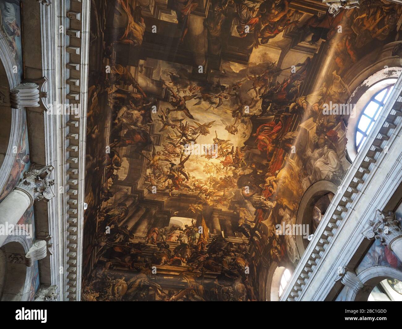 San Pantalon church, The Martyrdom and Apotheosis of St Pantalon, Gian  Antonio Fumiani painter, Venice, Veneto, Italy, Europe Stock Photo - Alamy