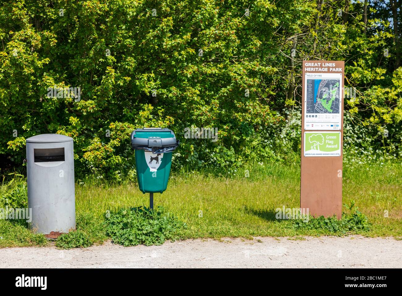 Maps of the Great Lines Heritage Park between Chatham and Gillingham in