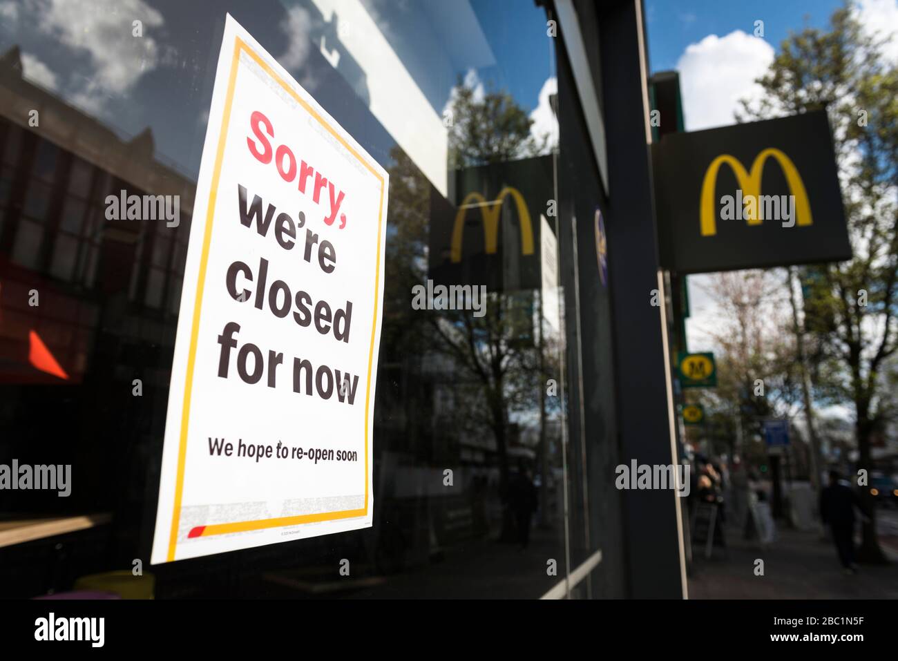 McDonald's Closed Sign