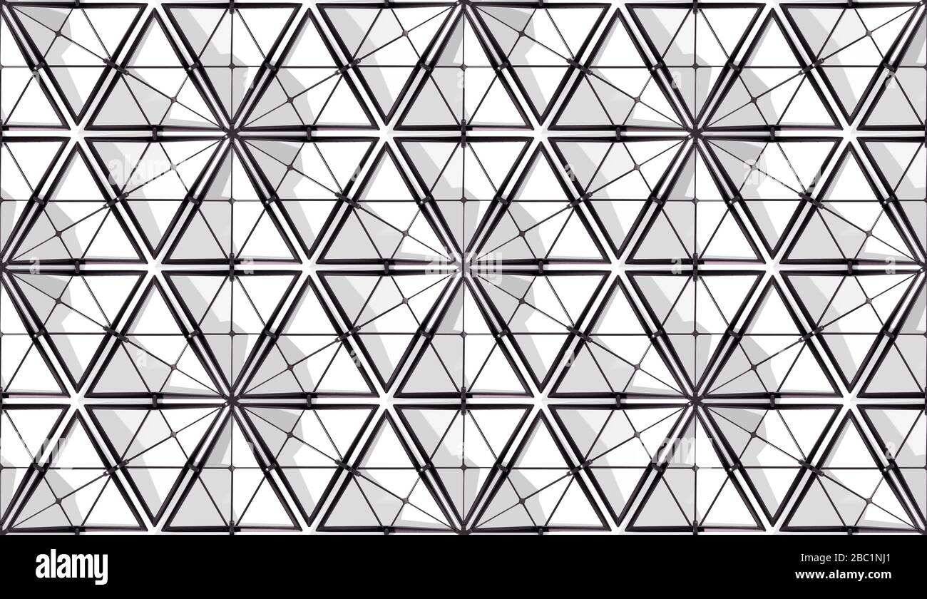 Abstract 3D background with fantasy luxury pattern of black and white ...