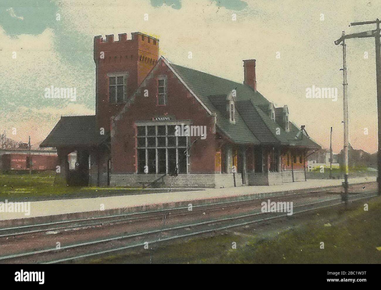 Grand Trunk Station Lansing. Stock Photo