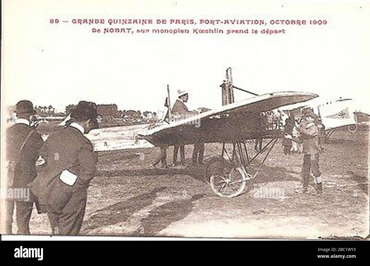 1914: Précurseurs - CARTE POSTALE CPA AEROPLANE ANTOINETTE MONTE PAR