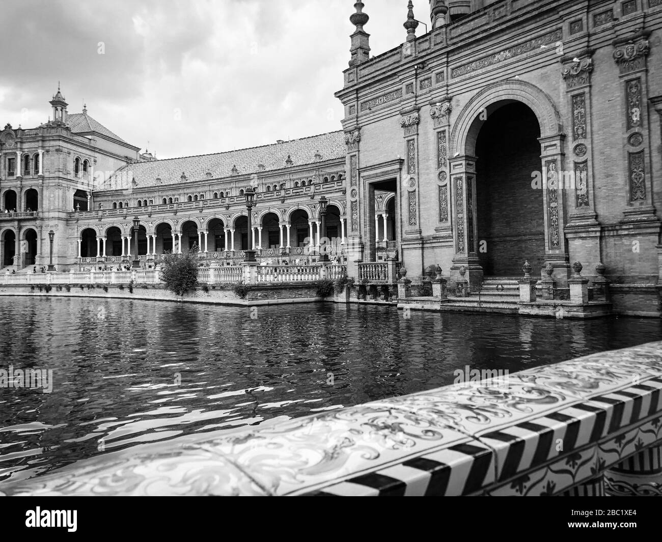 close up view of the historical streets of the spanish cities Stock