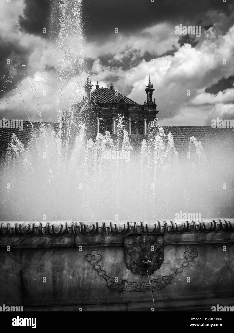 close up view of the historical streets of the spanish cities Stock