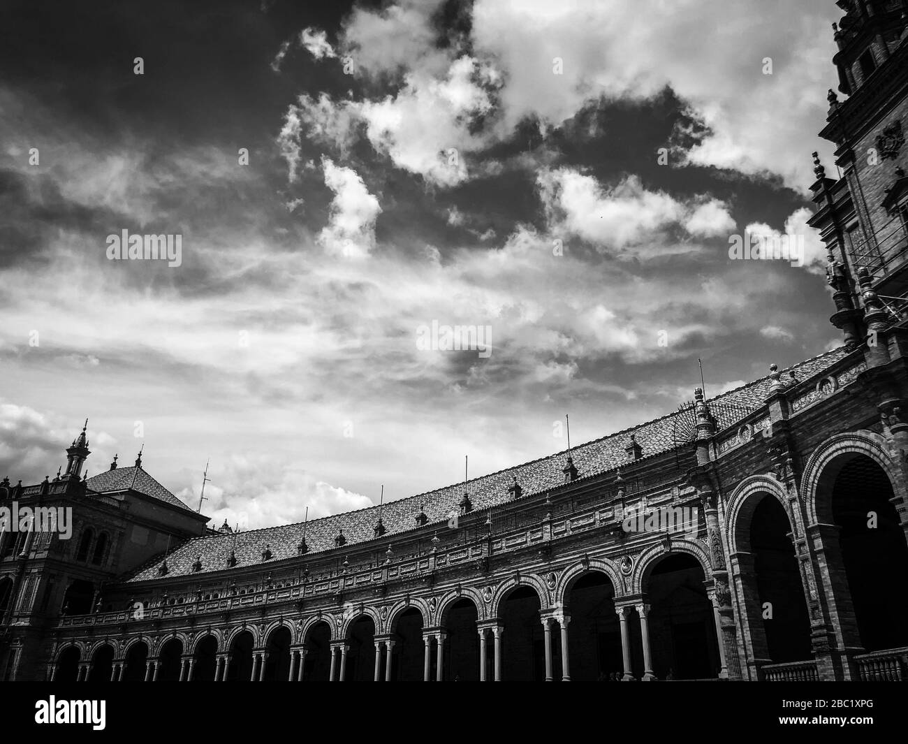 close up view of the historical streets of the spanish cities Stock